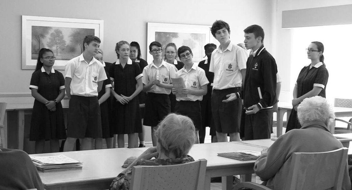 'Guys and Dolls Jr' Cast perform for the community Peter Carnley