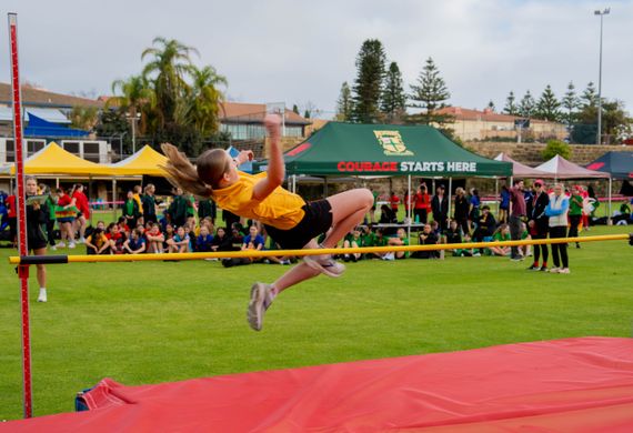 Penrhos College students competing in the interhouse athletics carnival - 2025
