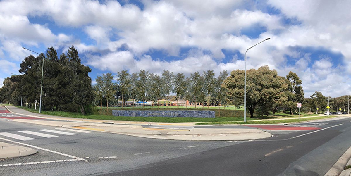 Artist's impression – completed oval works