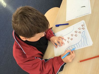 Drawing to send to Compassion sponsor children