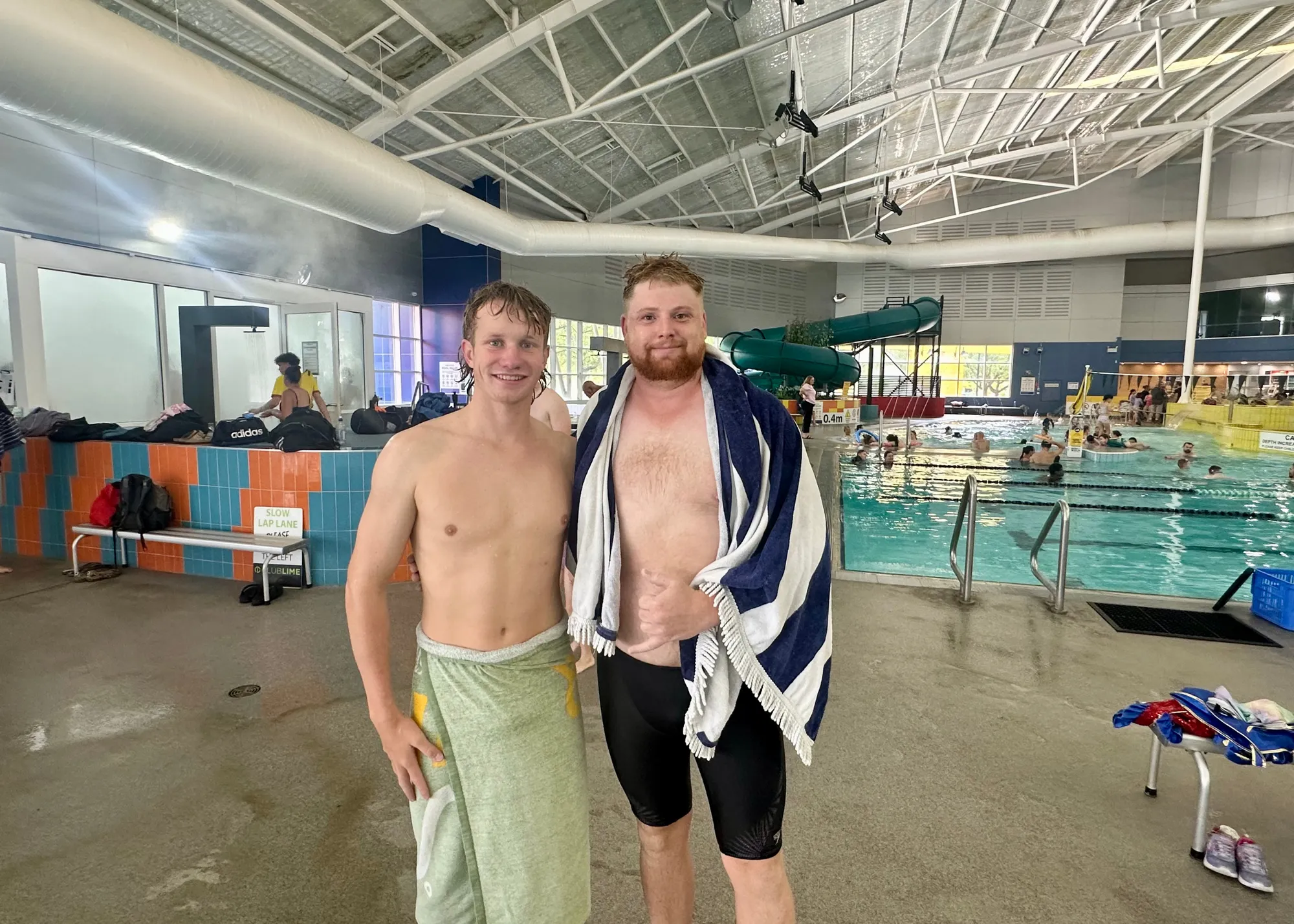 Ollie Lonsdale swam 4km with Liam