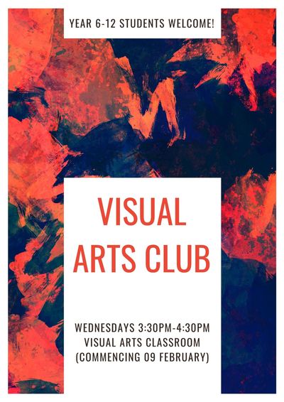 Visual Arts Club poster