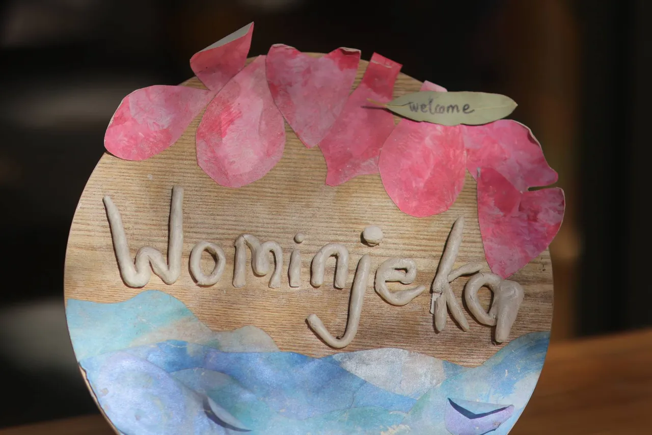St Michael's Grammar School Wominjeka sign in Junior school classroom