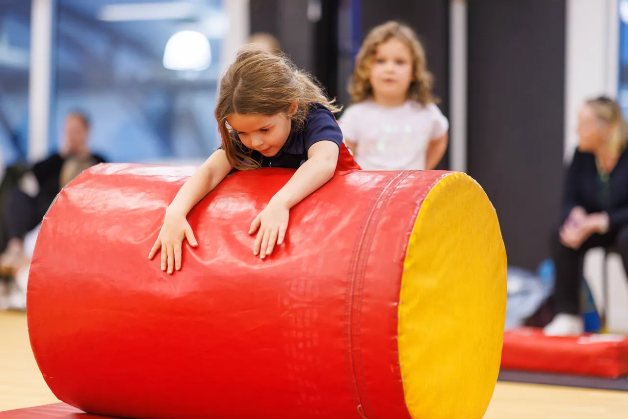 St Michael's Grammar School Early Learning Centre student engaged in Gymnastics, an after-school Extended Tuition program activity.