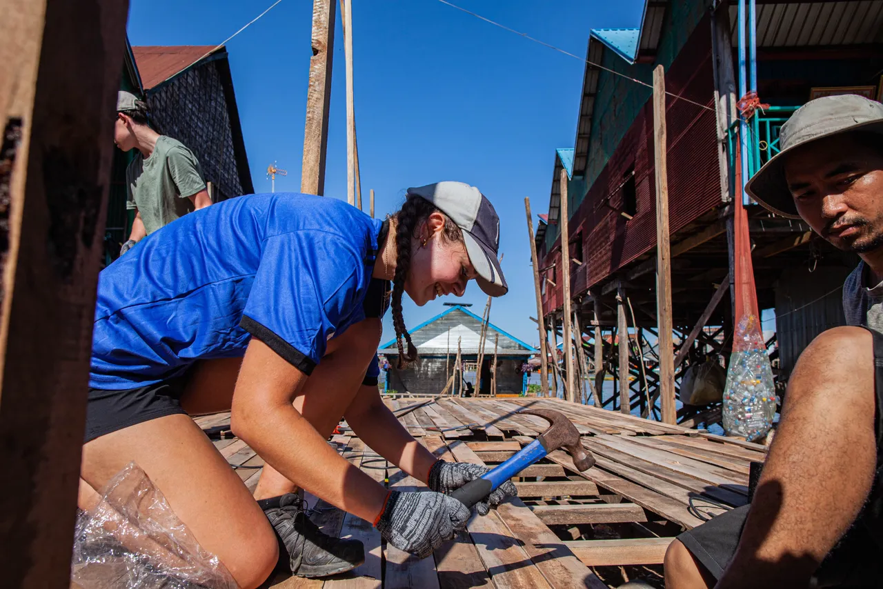 St Michael's student on an Experiential Learning (Outdoor Ed) trip in Cambodia