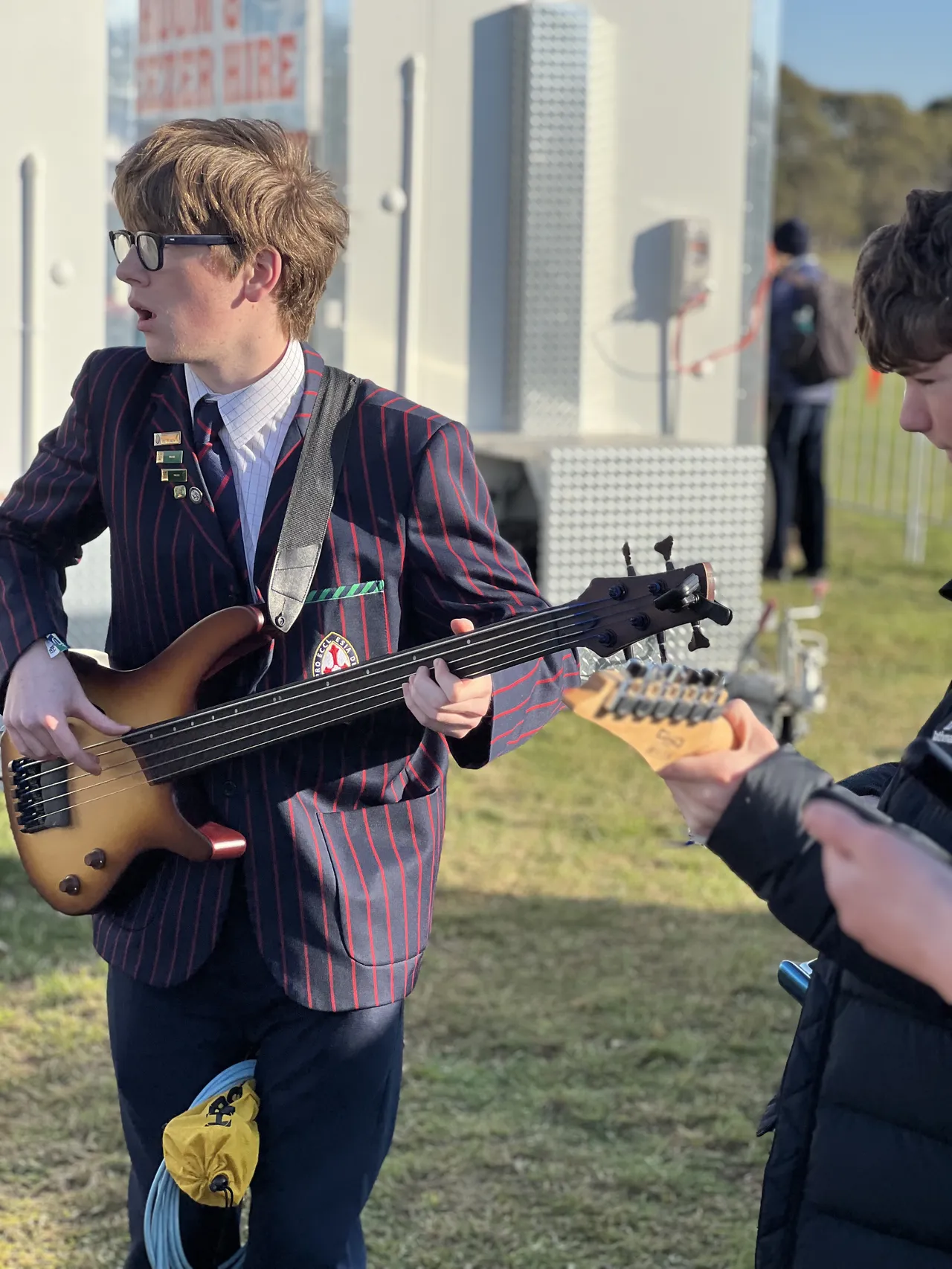 St Michael's Grammar School music students performing or attending Generations in Jazz at Mt Gambier.