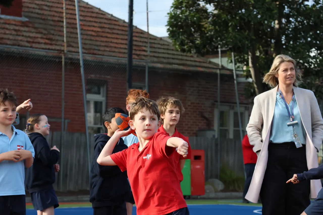 Junior School Sport shotput