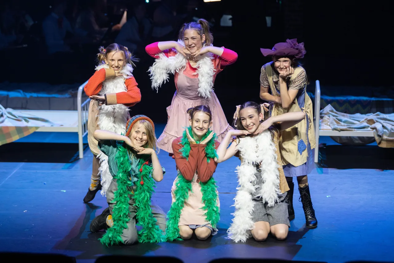 Students on stage during a performance at St George's Performing Arts centre.